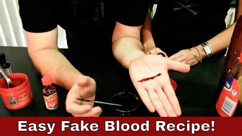 fake blood that doesn t stain clothes|theatrical blood recipe.